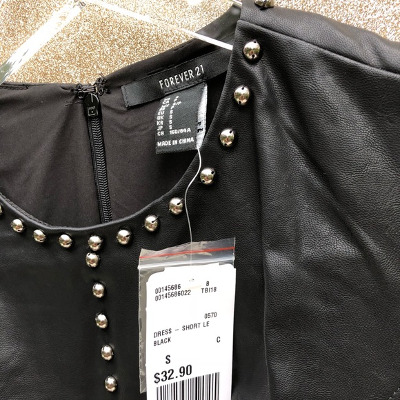 Faux leather studded dress - Picture 5 of 5